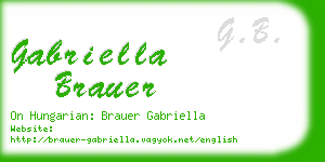 gabriella brauer business card